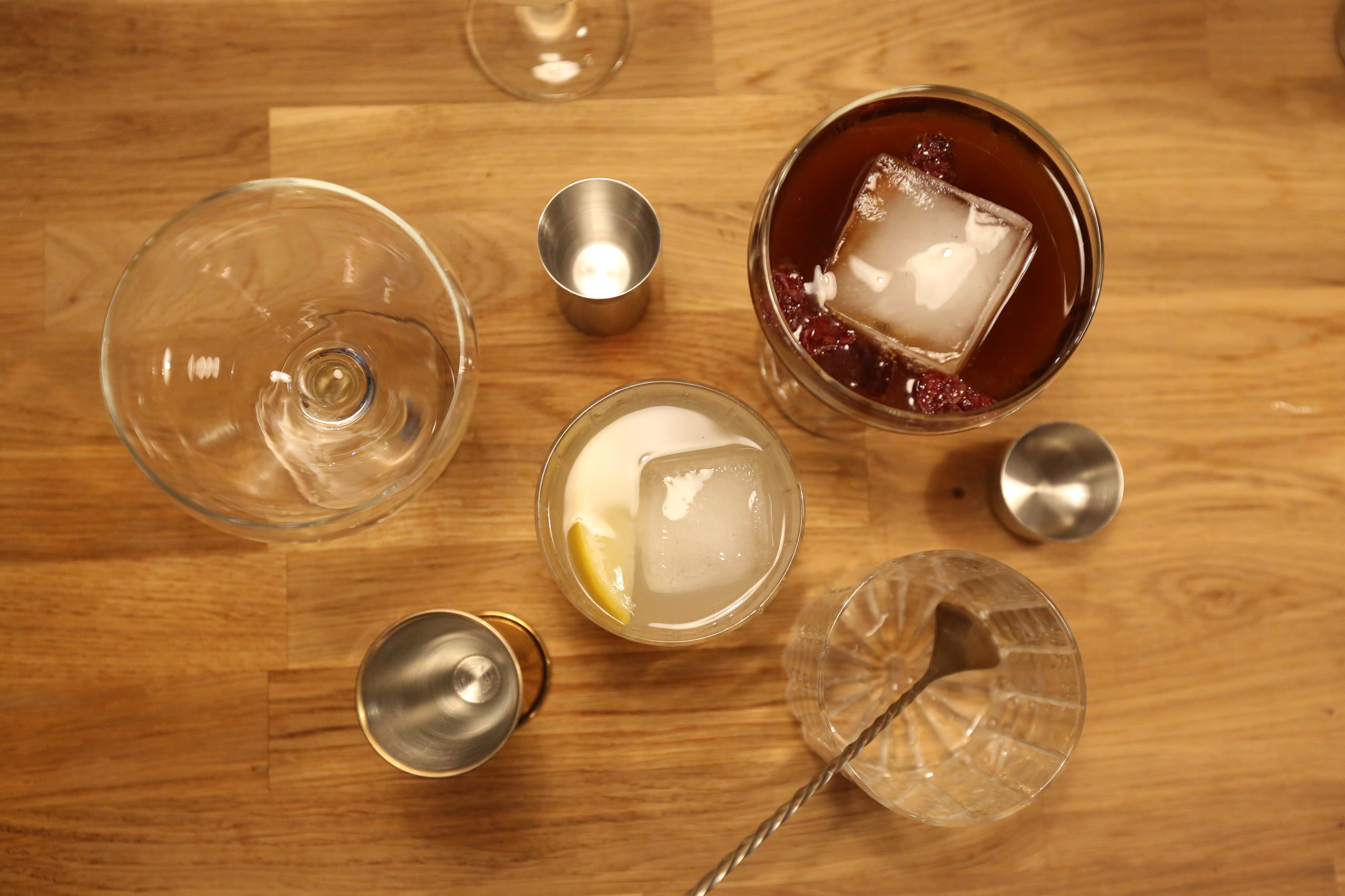 Elite French cocktails served alongside Eden Crepes